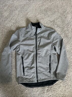 Champion Men's Heather Gray Full-Zip Casual Jacket small NWOT